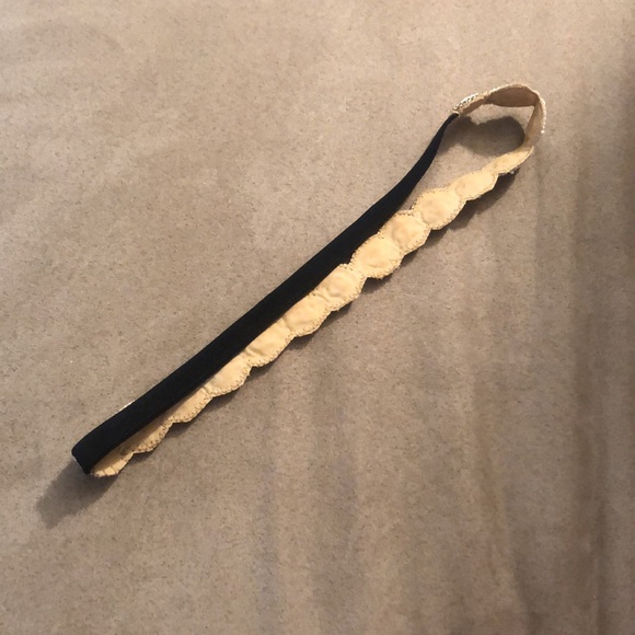 Gorgeous faux pearl and gold glass bead headband - Picture 7 of 7